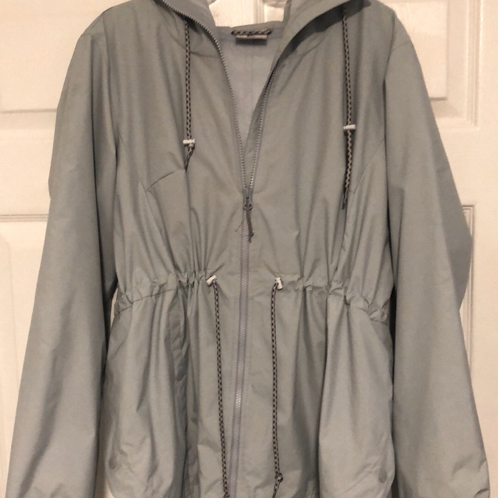 Womens large gray jacket size large